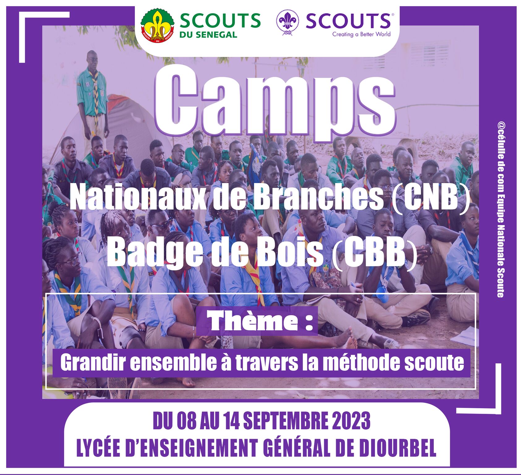 Camps Nationaux de Branches (CNB) et Badges de Bois 2023 à Diourbel